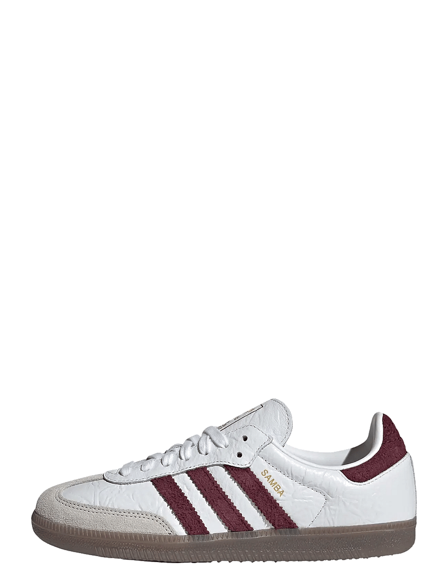 adidas Originals - SAMBA OG W - lave sneakers - ftwwht/maroon/gum5 - 1