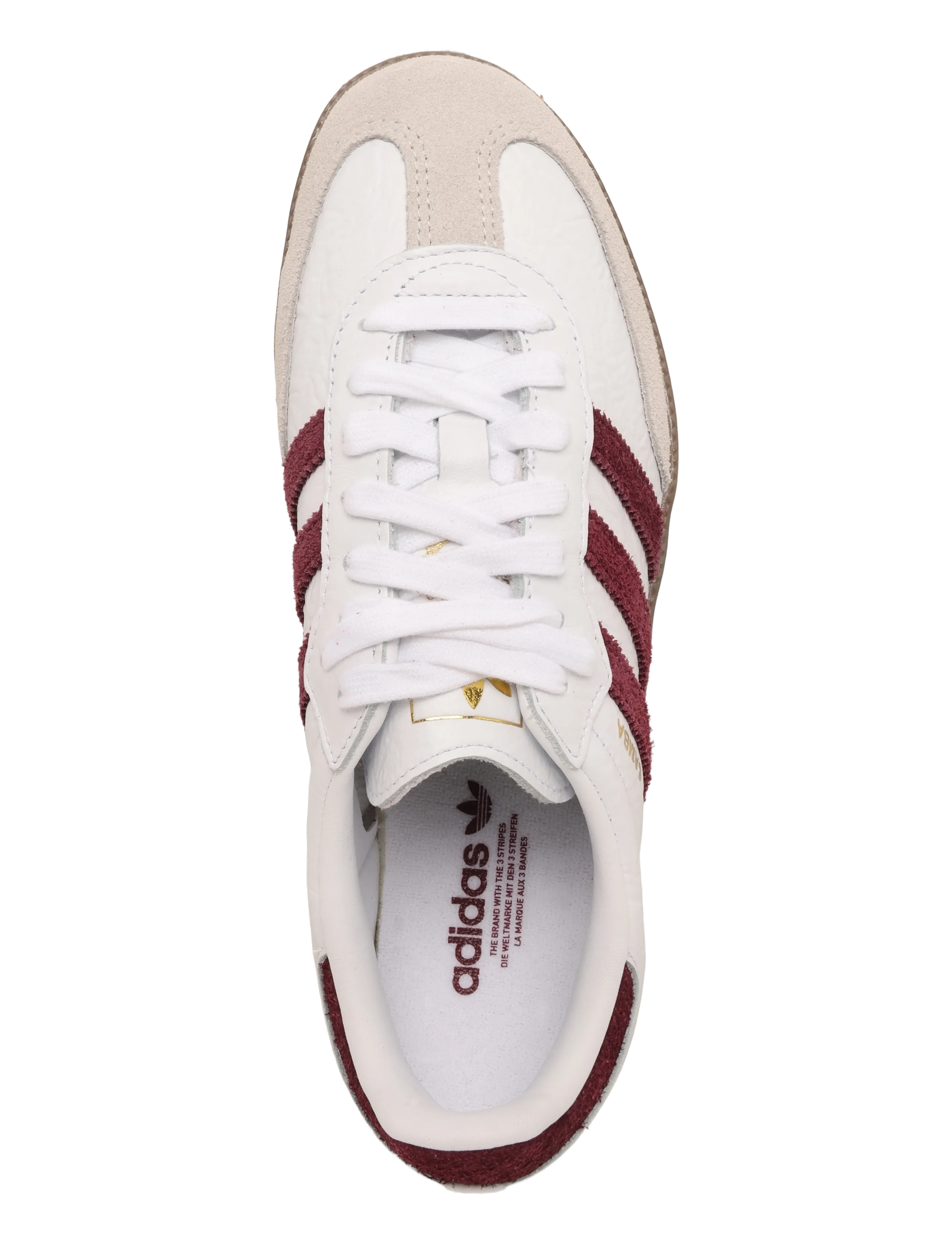 adidas Originals - SAMBA OG W - ftwwht/maroon/gum5 - 3