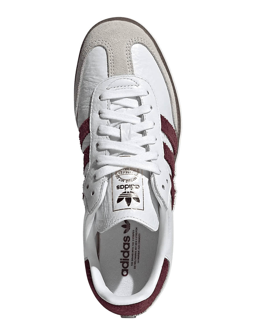 adidas Originals - SAMBA OG W - lave sneakers - ftwwht/maroon/gum5 - 2