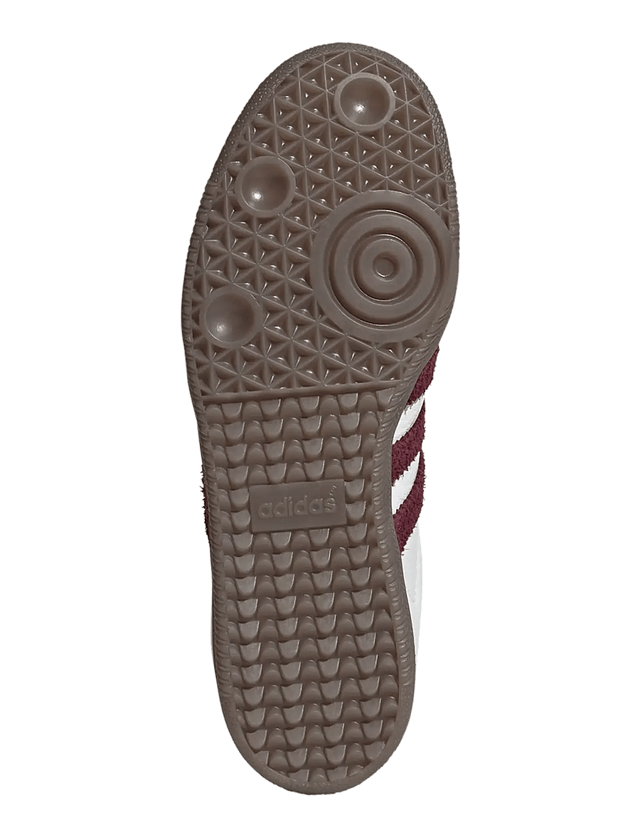 adidas Originals - SAMBA OG W - lave sneakers - ftwwht/maroon/gum5 - 3
