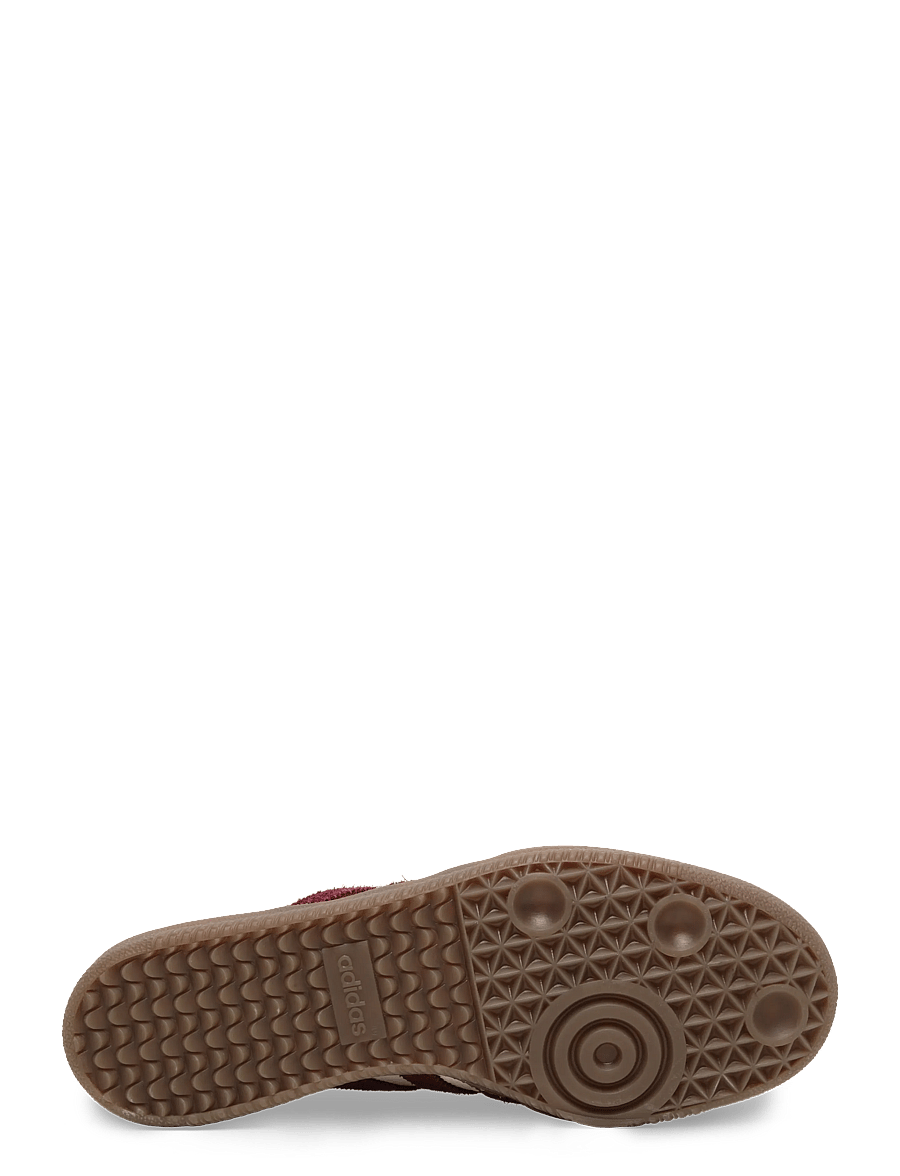 adidas Originals - SAMBA OG W - niedrige sneakers - ftwwht/maroon/gum5 - 4