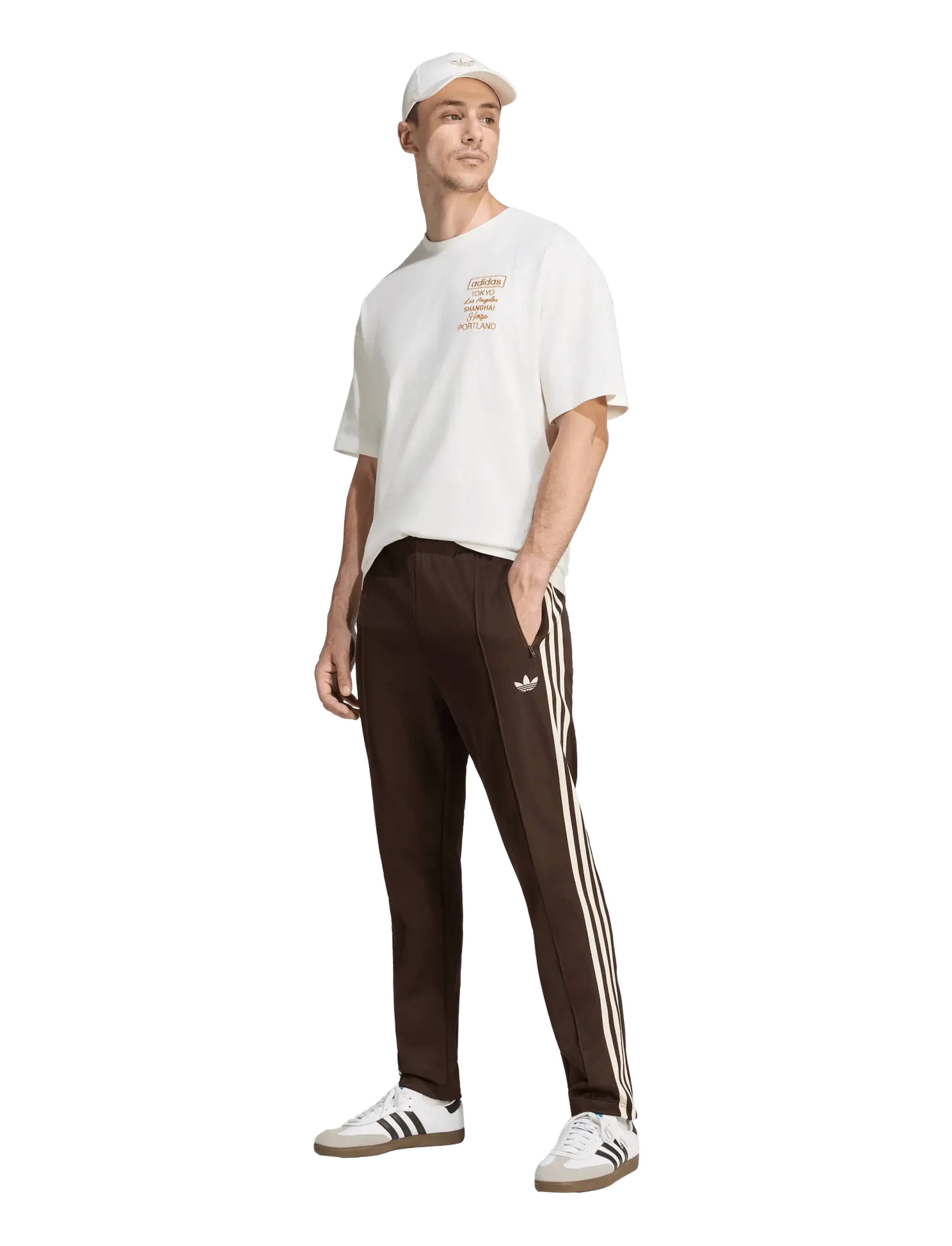 adidas Originals - BECKENBAUER TP - sports pants - auco/wonwhi - 0