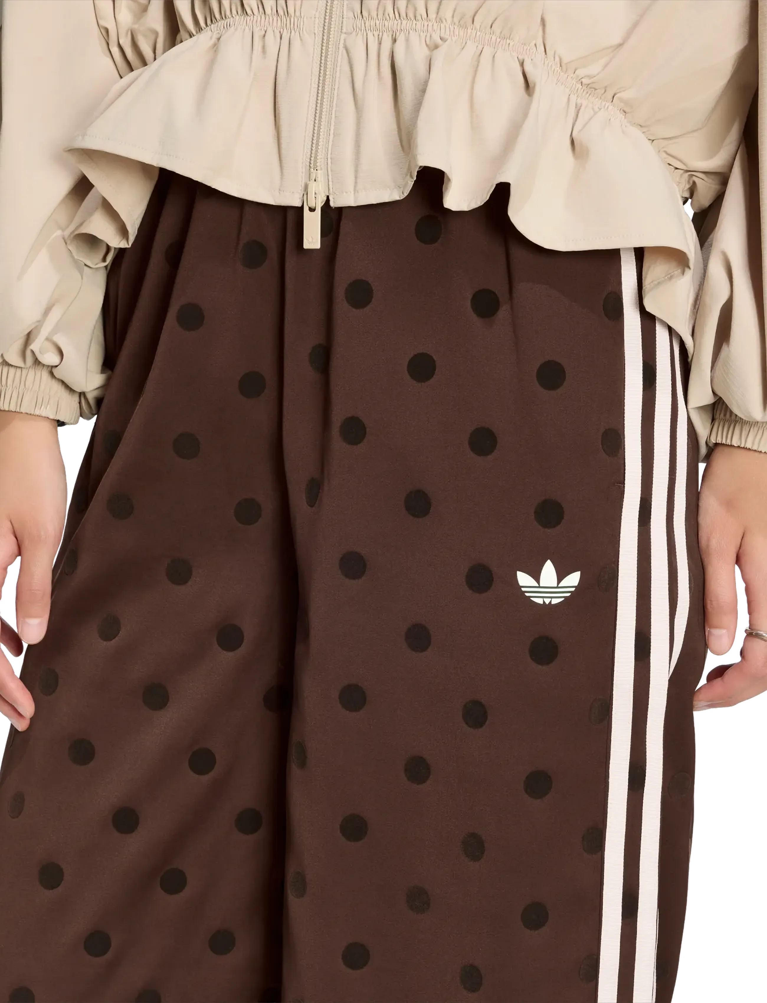 adidas Originals - WIDE LEG PANTS - casual - auburn - 3