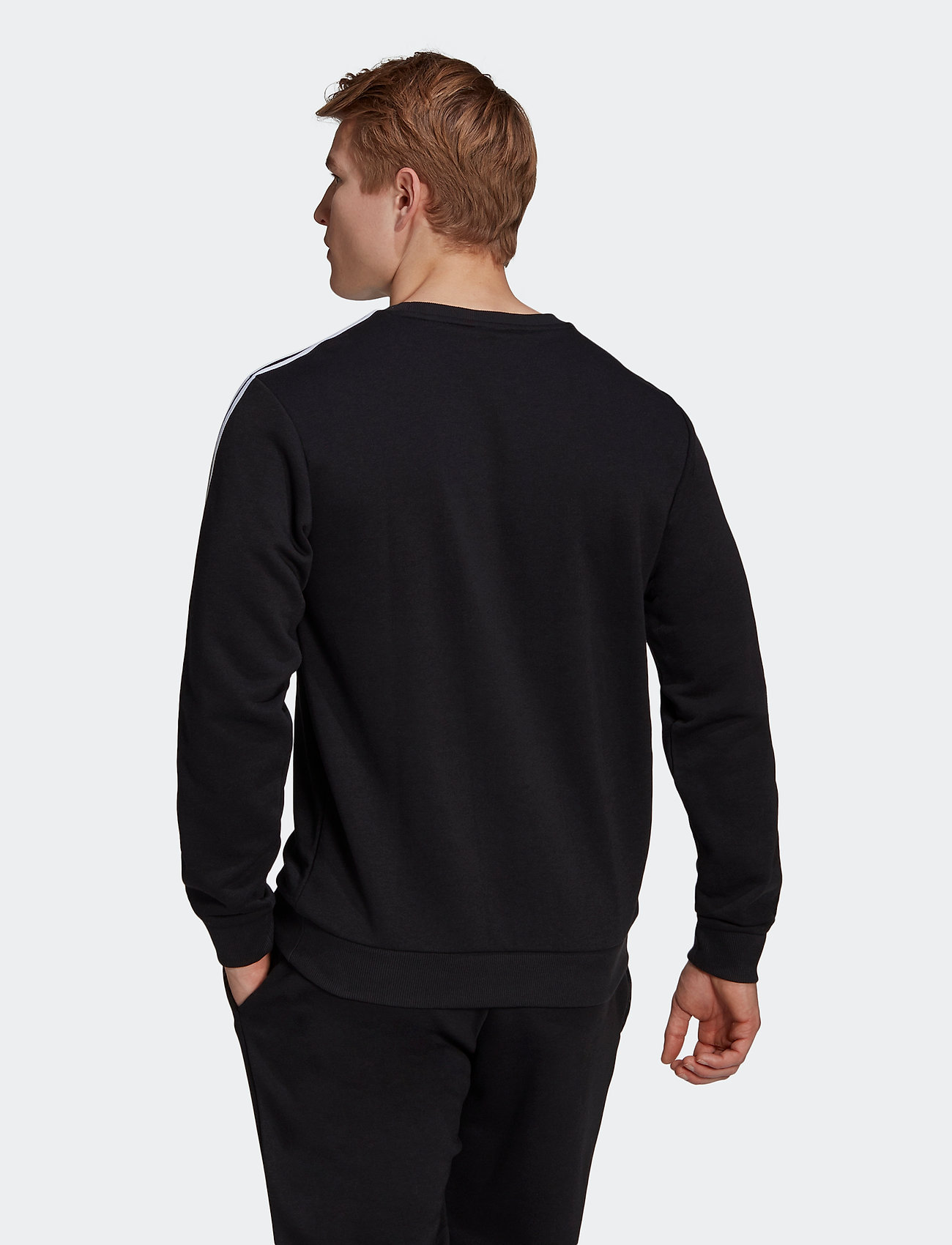 adidas Sportswear - Essentials French Terry 3-Stripes Sweatshirt - black/white - 3
