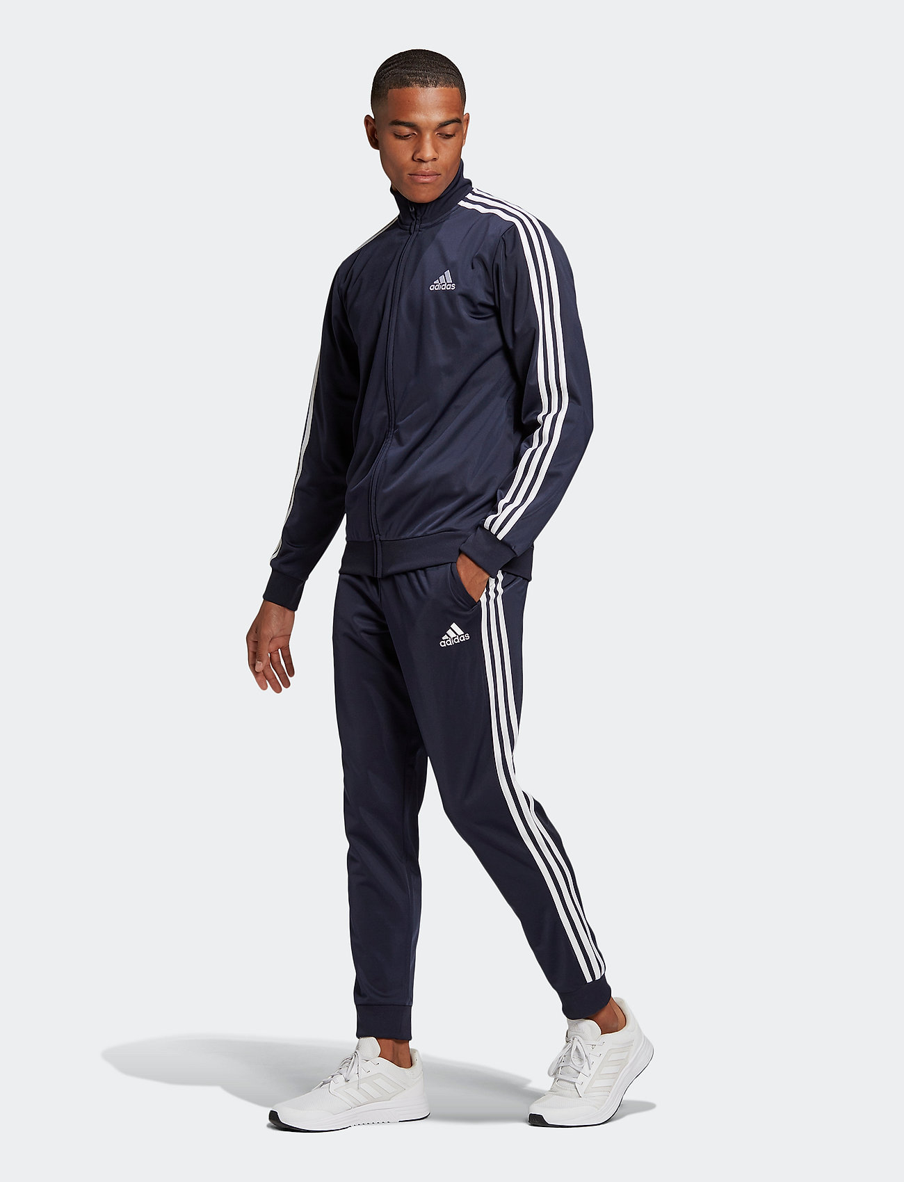 adidas Sportswear - Primegreen Essentials 3-Stripes Track Suit - sett - legink/white - 0
