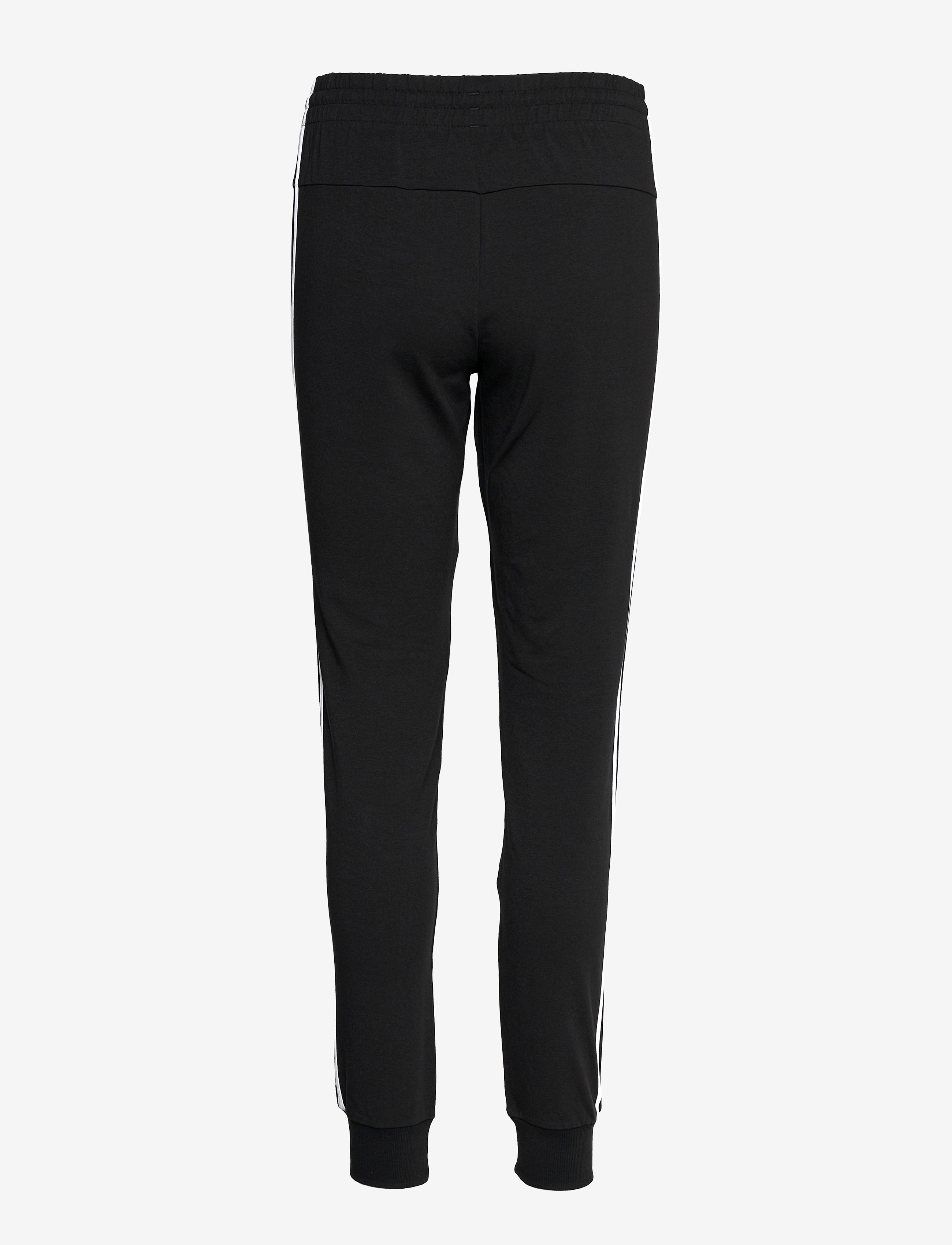adidas Sportswear - ESSENTIALS SINGLE JERSEY 3-STRIPES PANT - black/white - 2