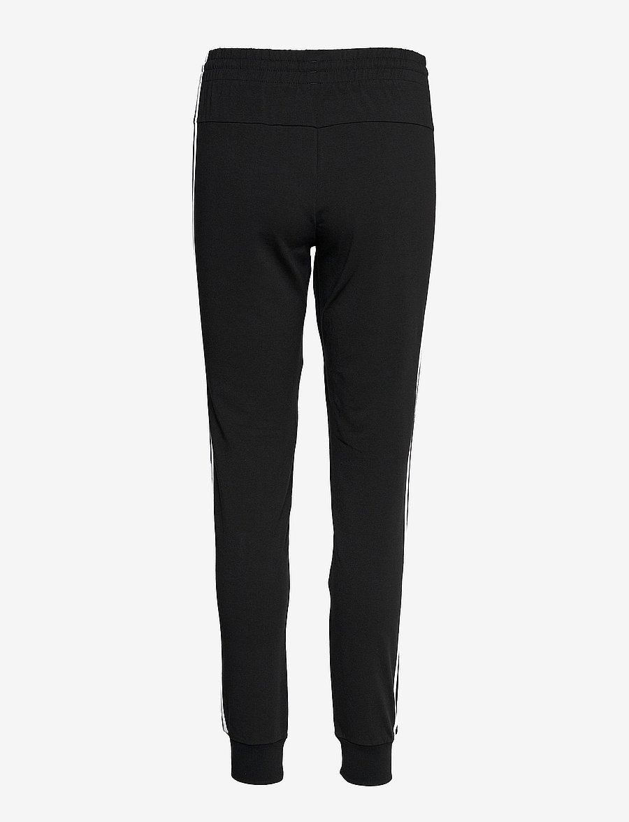 adidas Sportswear - ESSENTIALS SINGLE JERSEY 3-STRIPES PANT - black/white - 2
