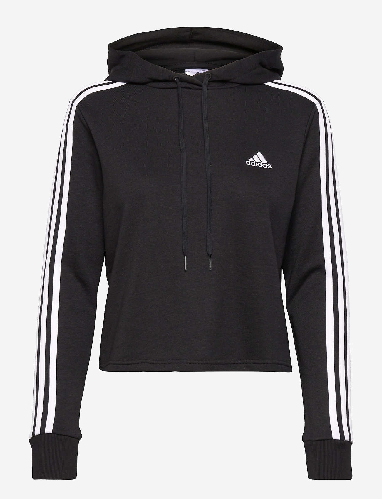 adidas cropped hoodie black