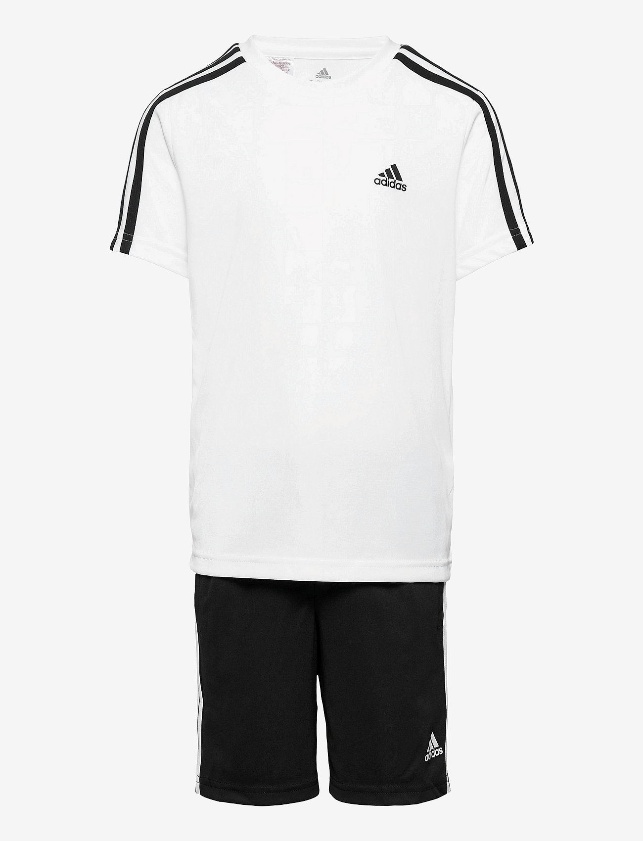 adidas Sportswear - adidas Designed 2 Move Tee and Shorts Set - white/black - 0