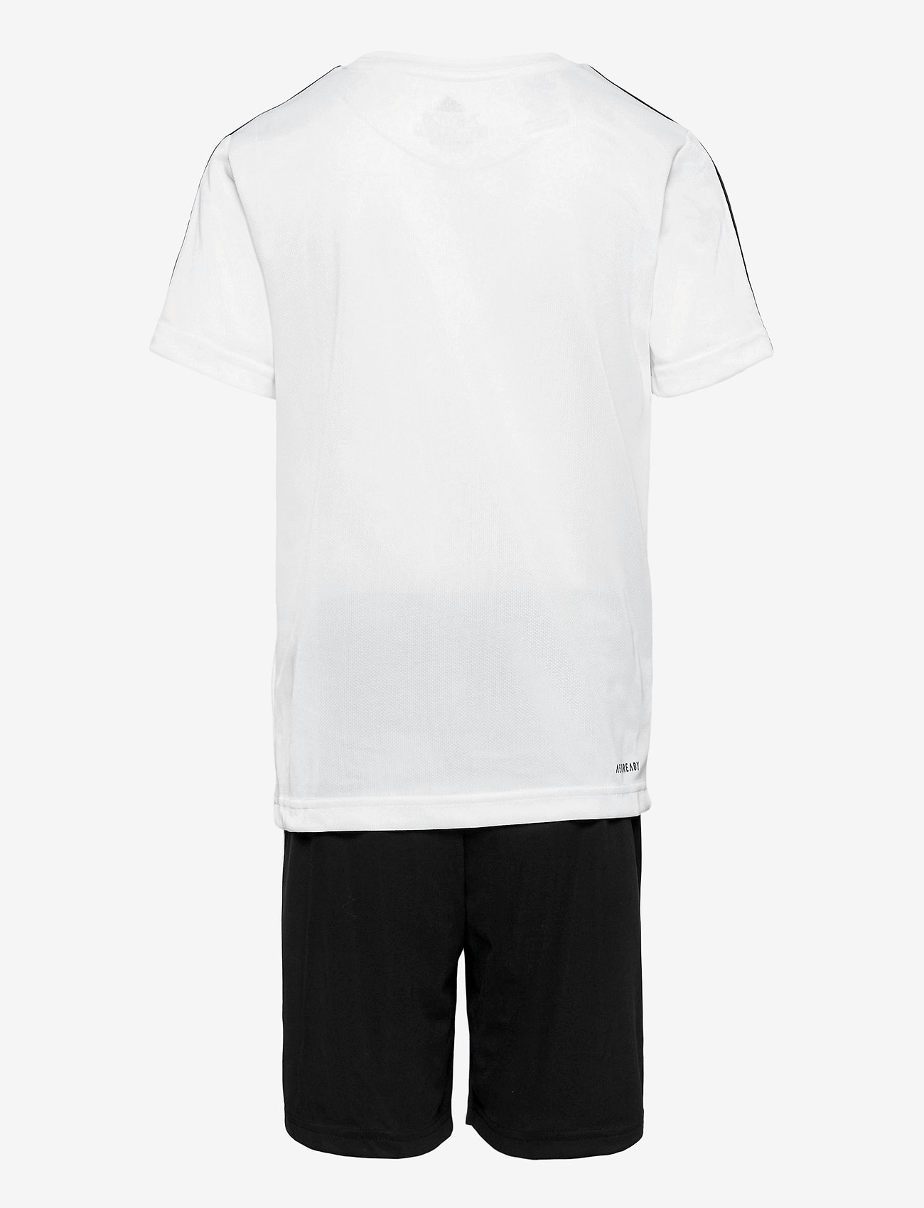 adidas Sportswear - adidas Designed 2 Move Tee and Shorts Set - white/black - 1