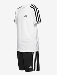 adidas Sportswear - adidas Designed 2 Move Tee and Shorts Set - white/black - 2