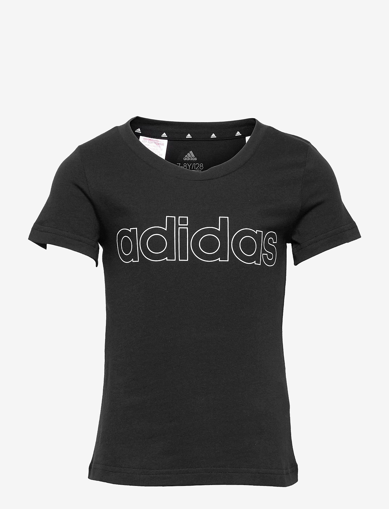 adidas Sportswear - adidas Essentials T-Shirt - short-sleeved t-shirts - black/white - 0