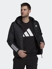 adidas Sportswear - Itavic 3-Stripes Light Hooded Jacket - talvejoped - black - 2