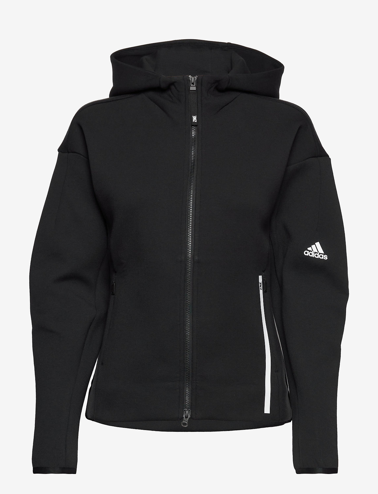 adidas Sportswear - W Z.N.E FZ - hoodies - black - 0