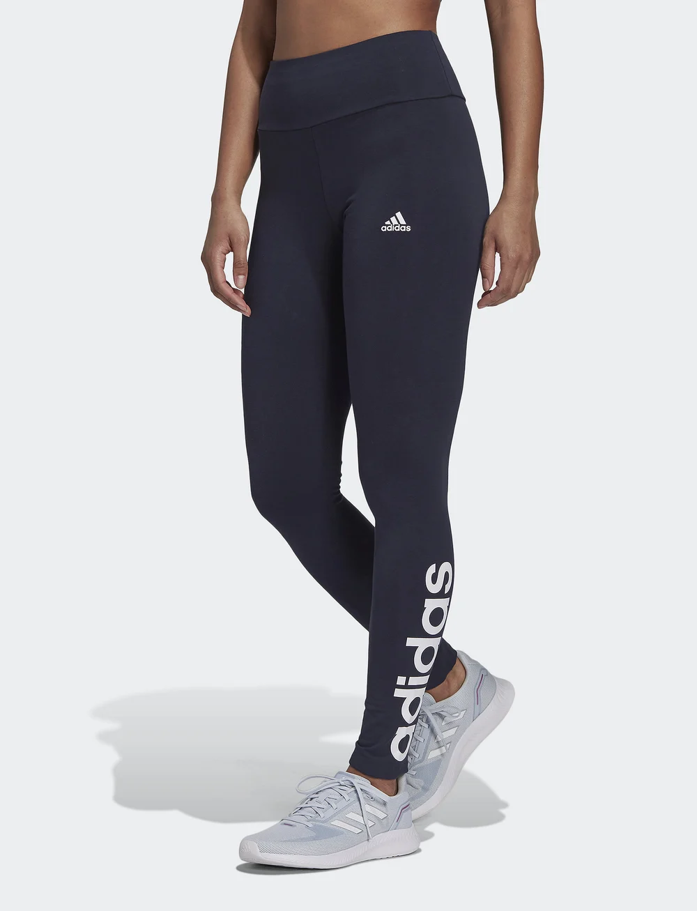 adidas Sportswear - W LIN LEG - tights - legink/white - 0
