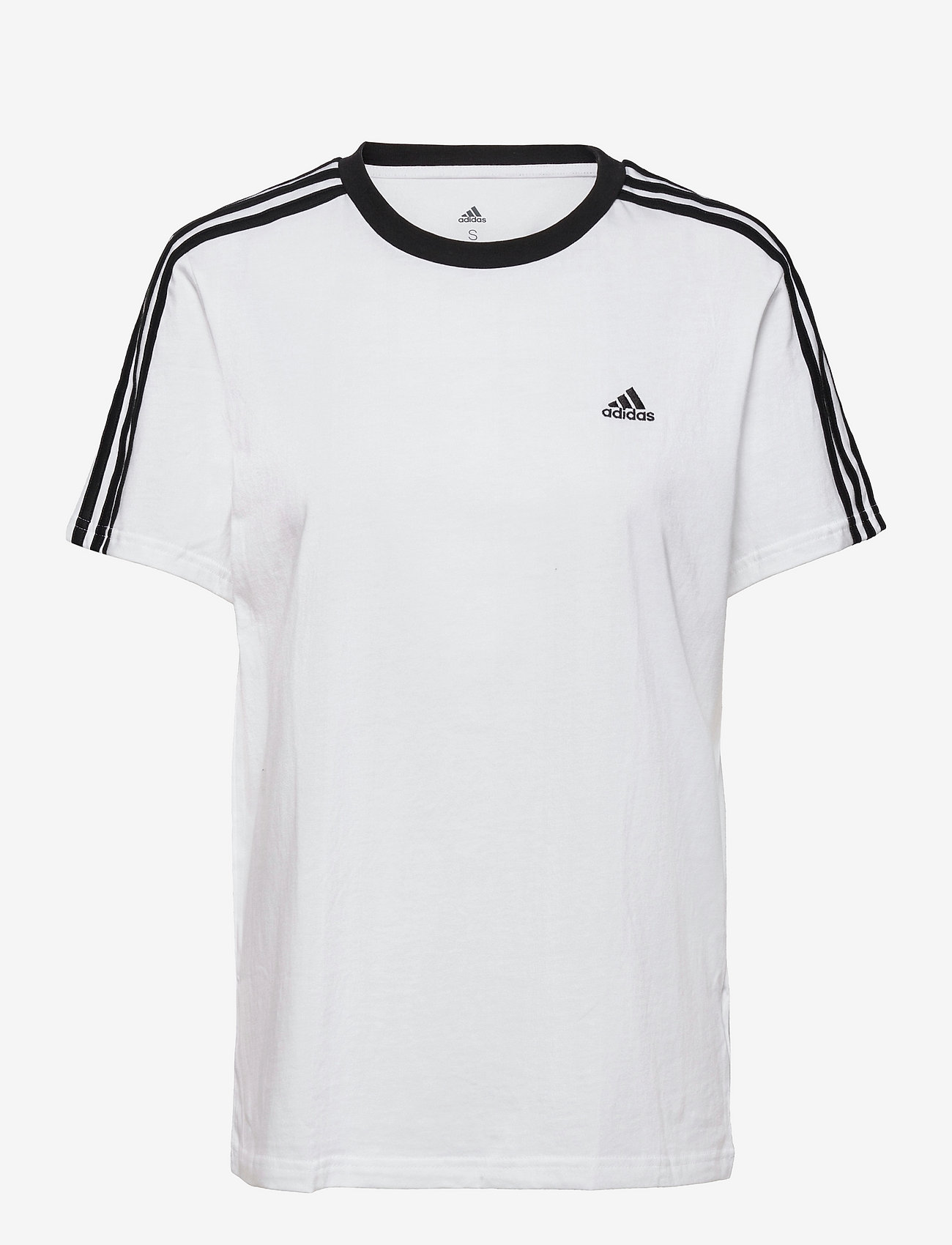 adidas Sportswear - ESSENTIALS 3-STRIPES T-SHIRT - t-shirts - white/black - 1