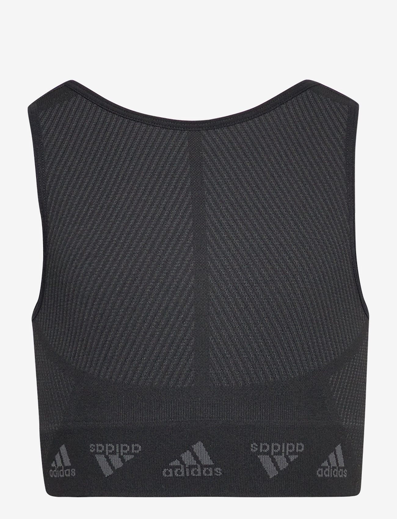 adidas Sportswear - adidas AEROKNIT Training Seamless Cropped Tank Top - mažiausios kainos - black/gresix - 0