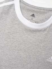 adidas Sportswear - ESSENTIALS 3-STRIPES T-SHIRT - t-shirts - mgreyh/white - 4