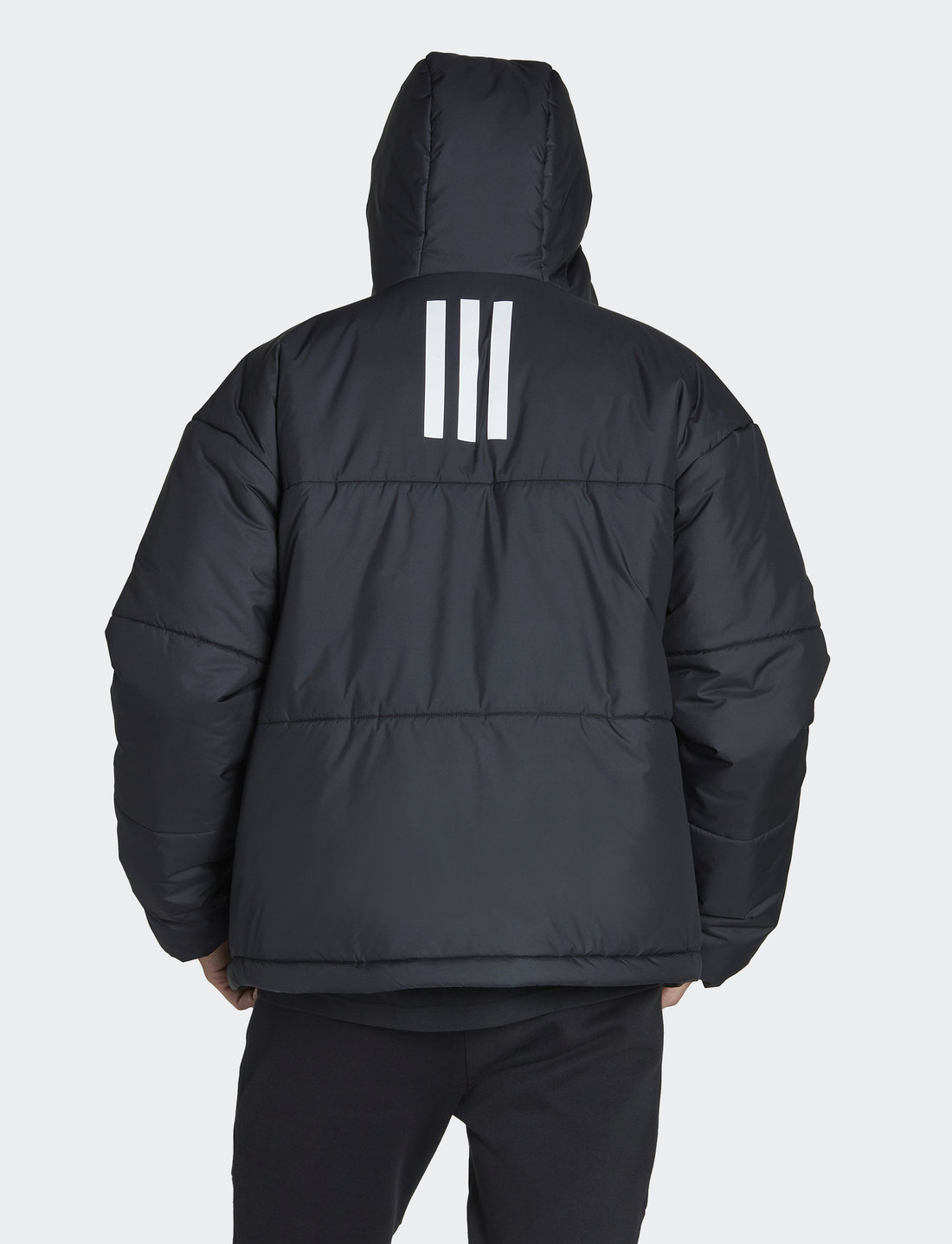 Adidas striped jacket with top hood