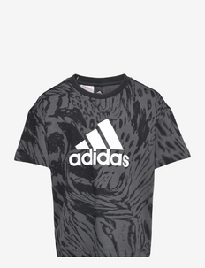 Future Icons Hybrid Animal Print Cotton Regular T-Shirt, adidas Sportswear