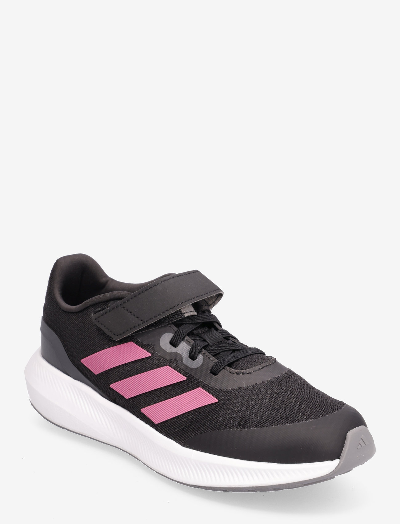 adidas Sportswear - RunFalcon 3.0 Elastic Lace Top Strap Shoes - matalavartiset tennarit - cblack/pulmag/gresix - 0