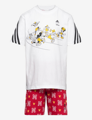 adidas Sportswear - LK DY MM T SET - kesälöytöjä - white/black - 0