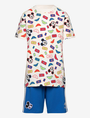 adidas Sportswear - LK DY MM T SET - komplekti ar t-kreklu ar īsām piedurknēm - cwhite/black/pullim/b - 0