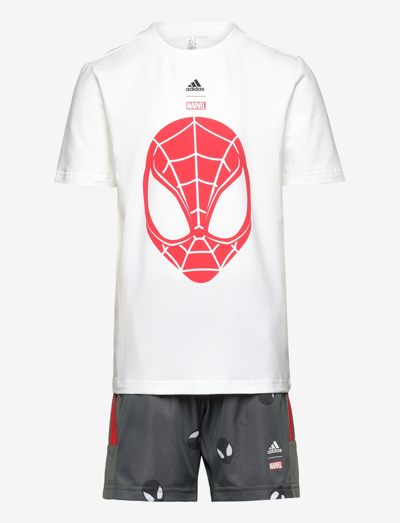 adidas Sportswear - LB DY SM T SET - gładki t-shirt z krótkimi rękawami - white/brired - 0