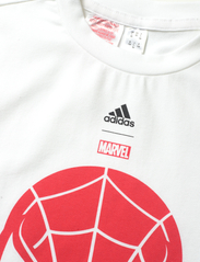 adidas Sportswear - LB DY SM T SET - gładki t-shirt z krótkimi rękawami - white/brired - 4