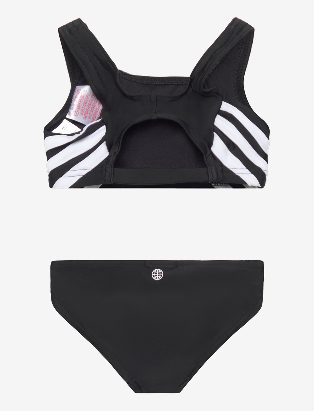 Adidas striped bikini top hotsell