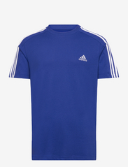 ESSENTIALS SINGLE JERSEY 3-STRIPES T-SHIRT - SELUBL/WHITE
