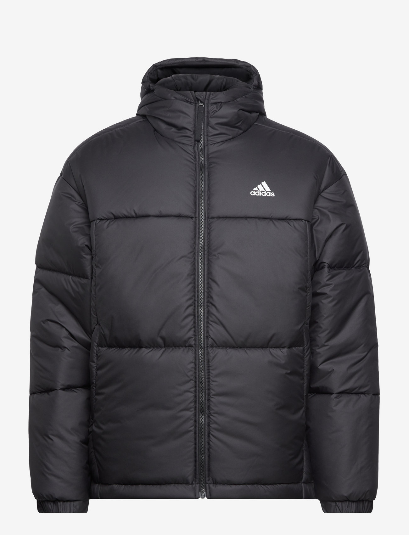 adidas Sportswear - BSC 3-Stripes Puffy Hooded Jacket - vinterjackor - black - 0