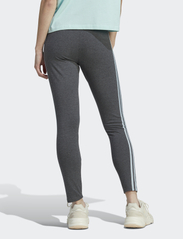 adidas Sportswear - Essentials 3-Stripes High-Waisted Single Jersey Leggings - sportlegging - dgreyh/wonblu - 5