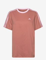 Essentials 3-Stripes T-Shirt - CLASTR/CLPINK