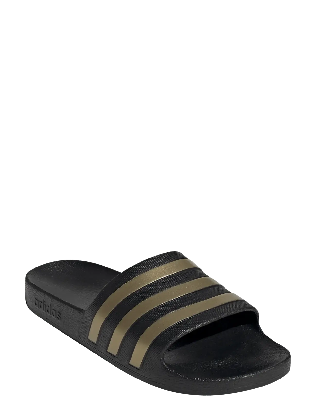 adidas Sportswear ADILETTE AQUA - adidas - CBLACK/GOLDMT/CBLACK / black