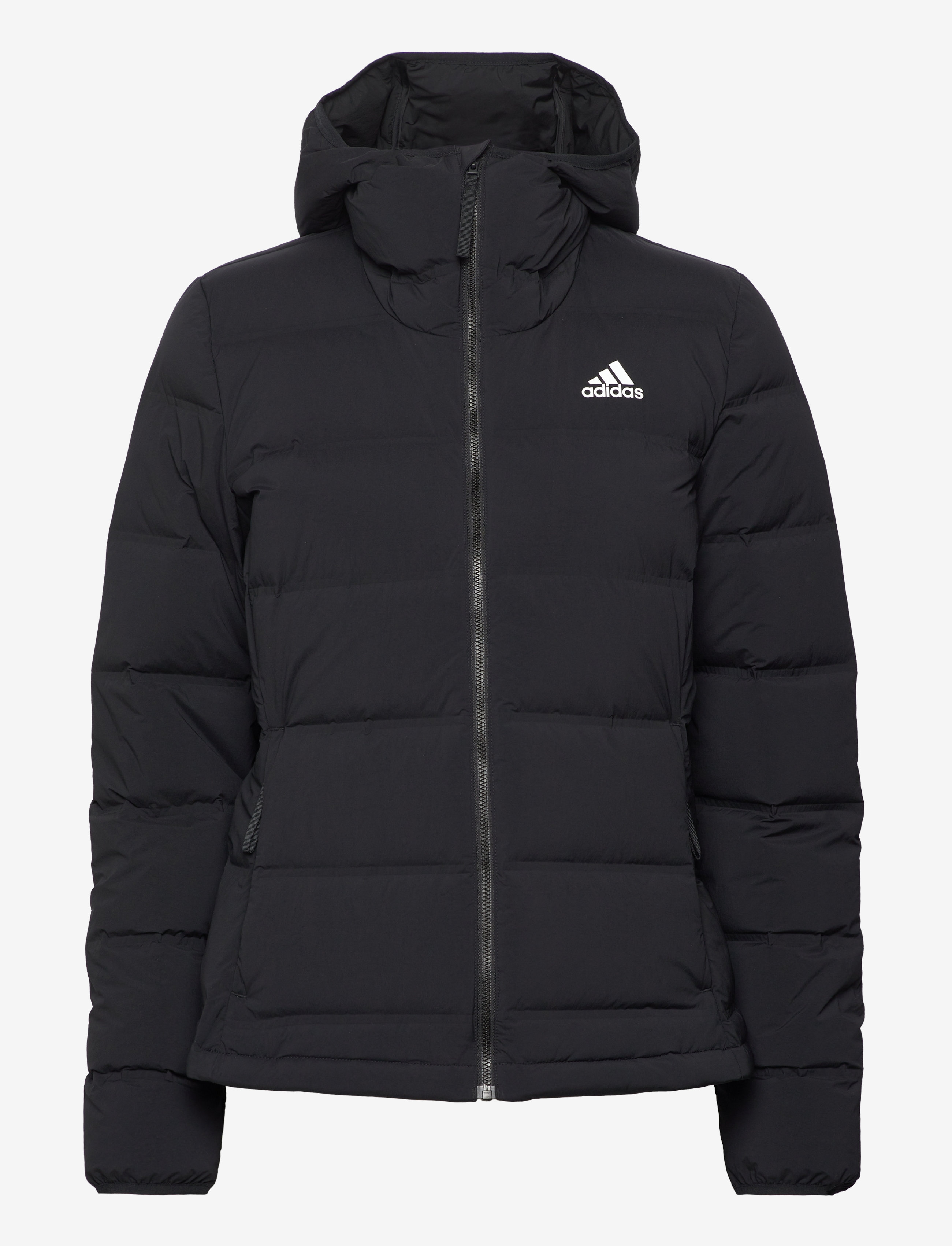 adidas Sportswear - Helionic Stretch Hooded Down Jacket - black - 1