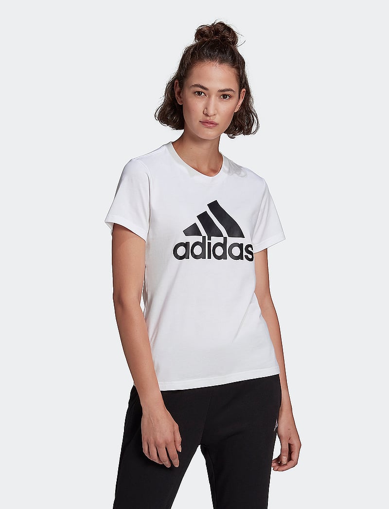 adidas Sportswear - W BL T - t-shirts - white/black - 0