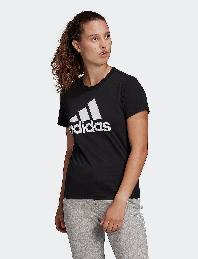adidas Sportswear - W BL T - t-shirts - black/white - 0