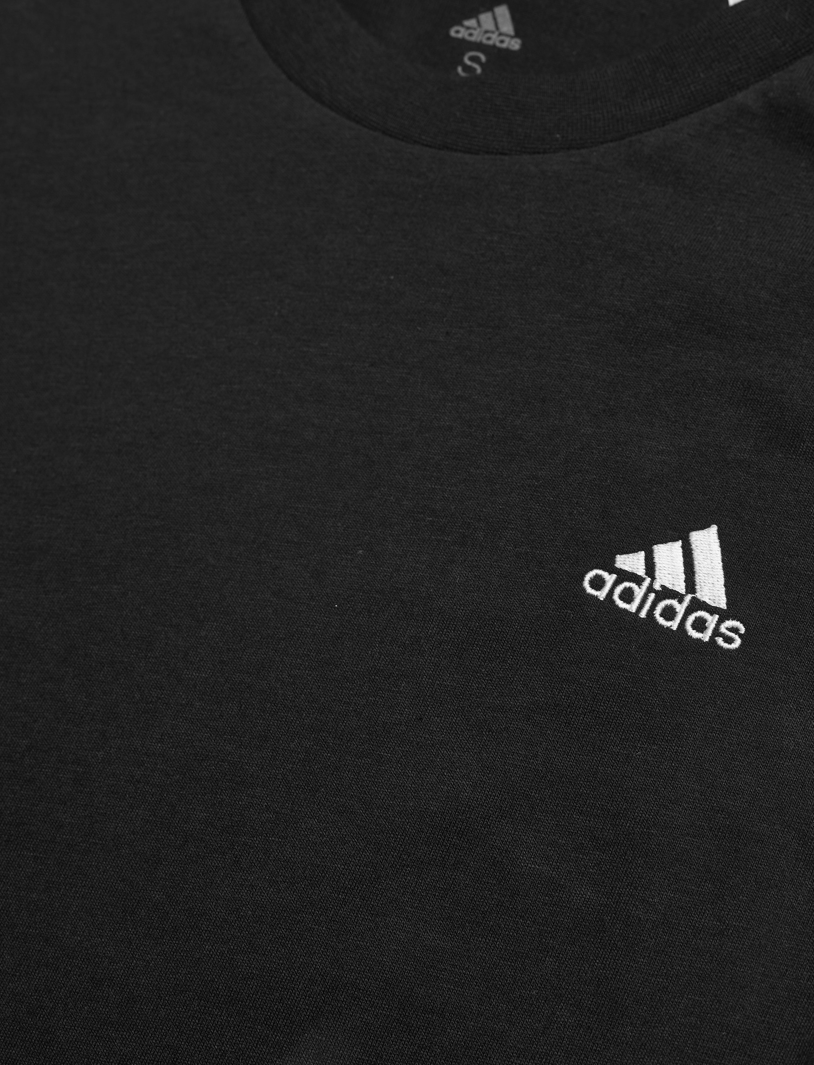 adidas Sportswear - LOUNGEWEAR Essentials Slim 3-Stripes Tee W - t-shirts - black/white - 4