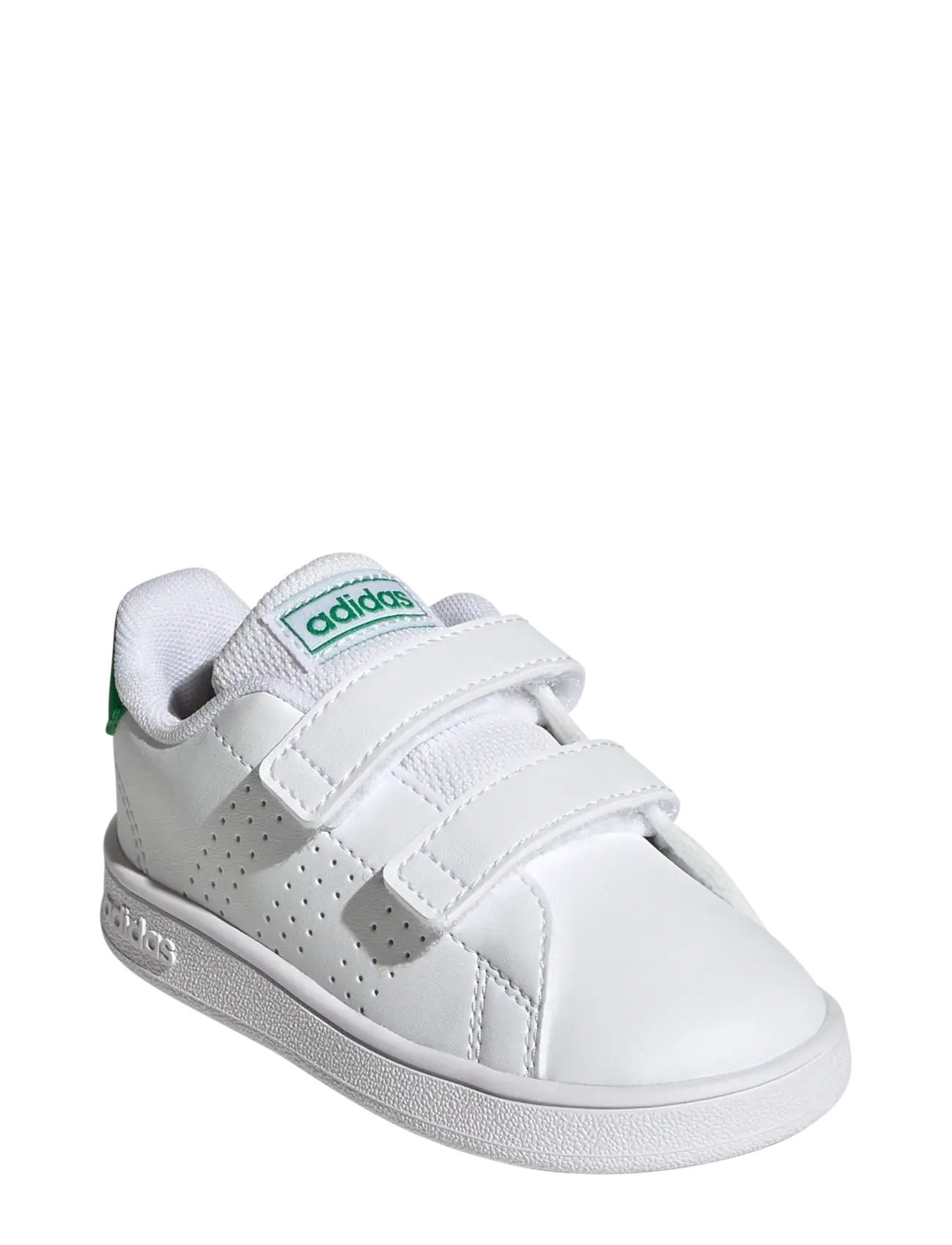 adidas Sportswear ADVANTAGE CF I - Sneakers - FTWWHT/GREEN/CBLACK / white