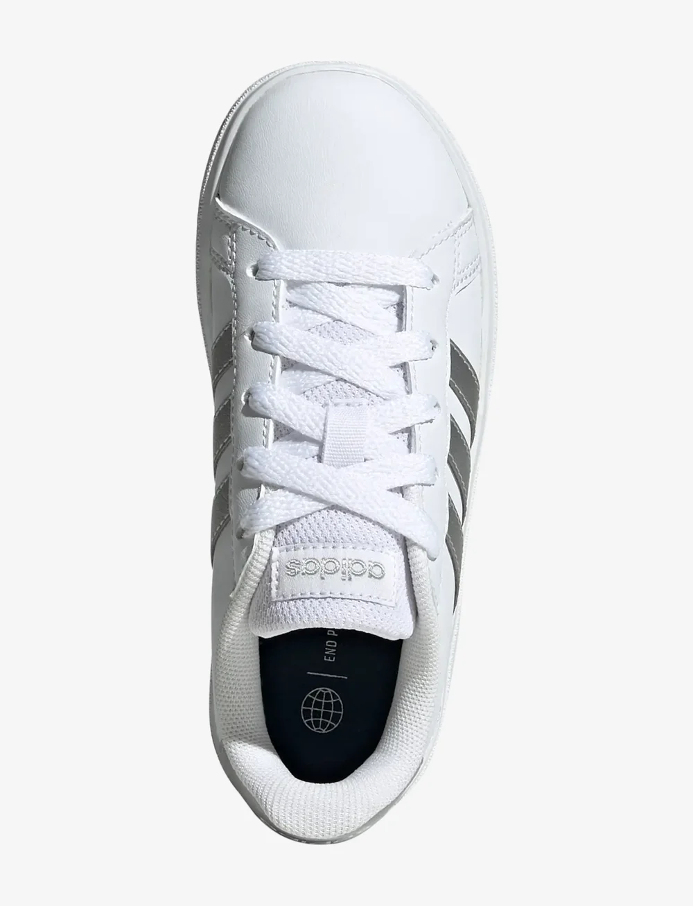 adidas Sportswear - GRAND COURT 2.0 K - lave sneakers - ftwwht/msilve/msilve - 4