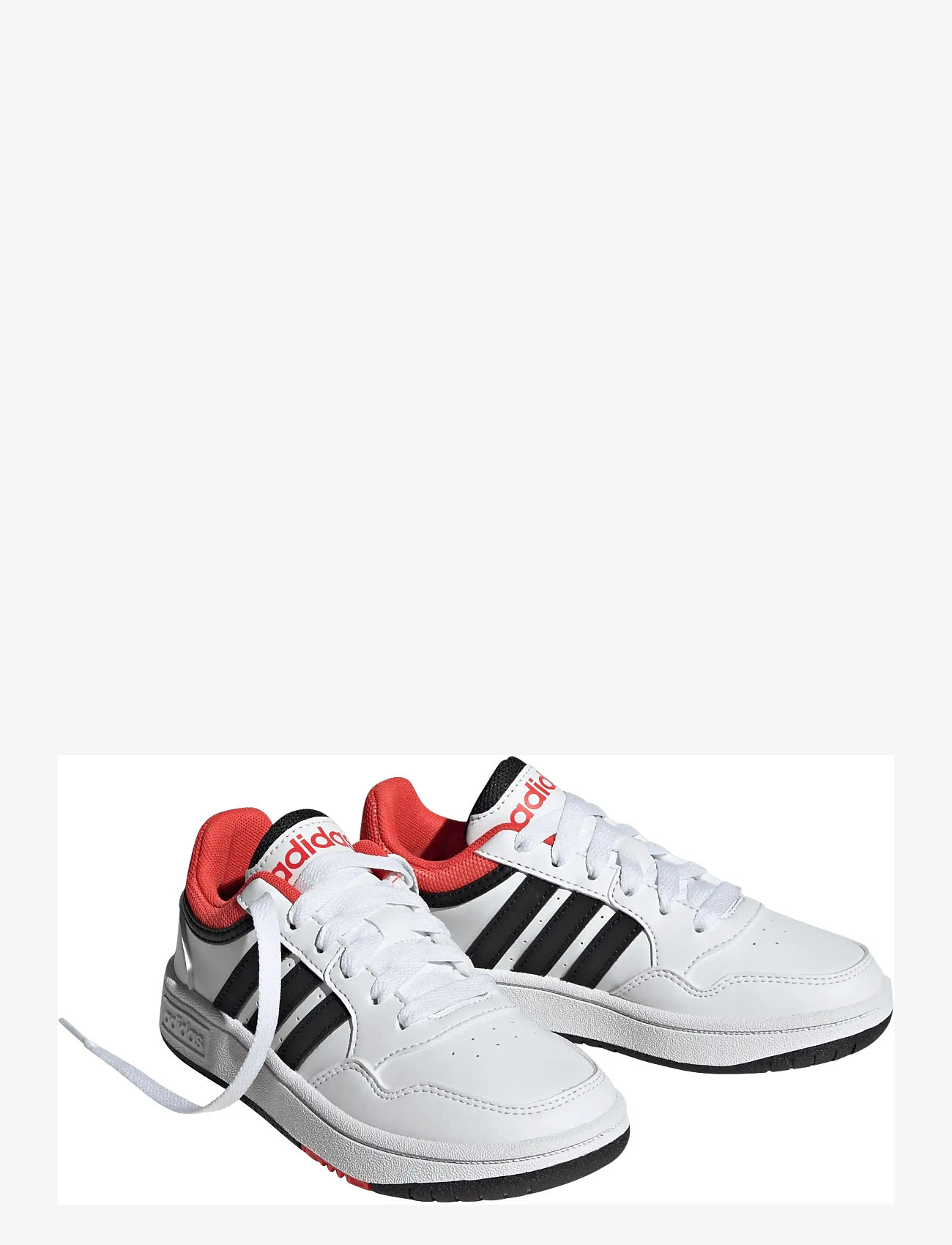 adidas Sportswear - HOOPS 3.0 K - lave sneakers - ftwwht/cblack/brired - 0