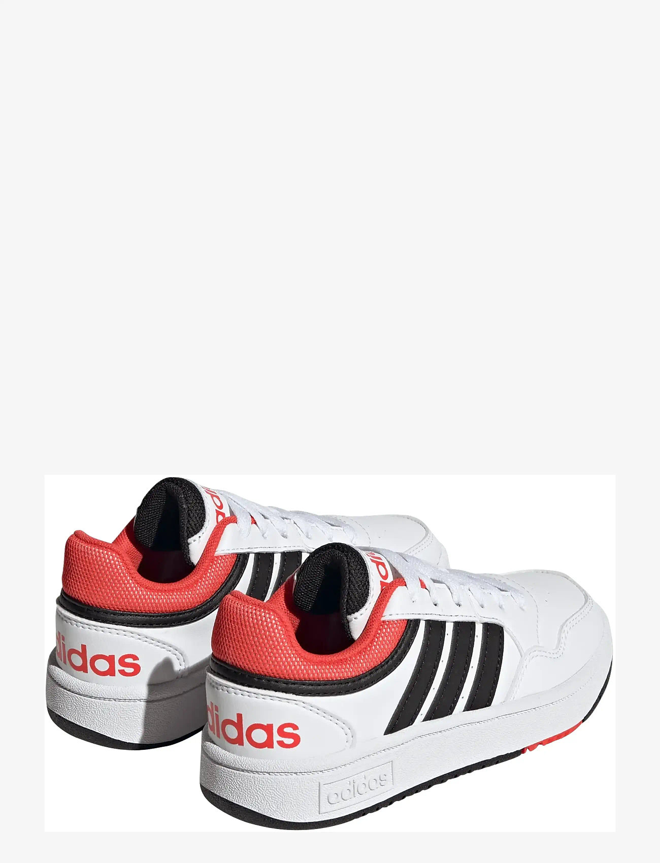 adidas Sportswear - HOOPS 3.0 K - lave sneakers - ftwwht/cblack/brired - 3