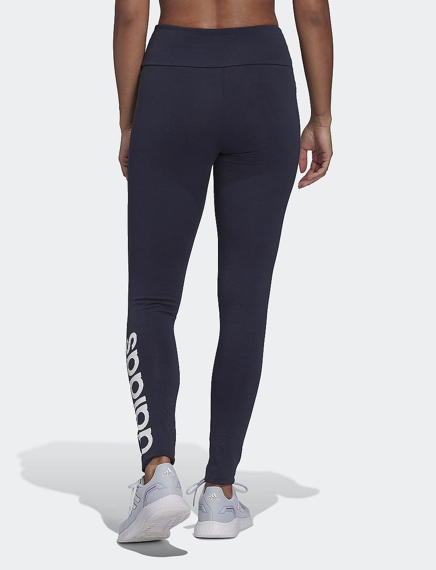 adidas Sportswear - ESSENTIALS HIGH WAIST LOGO LEGGINGS - fuld længde - legink/white - 3