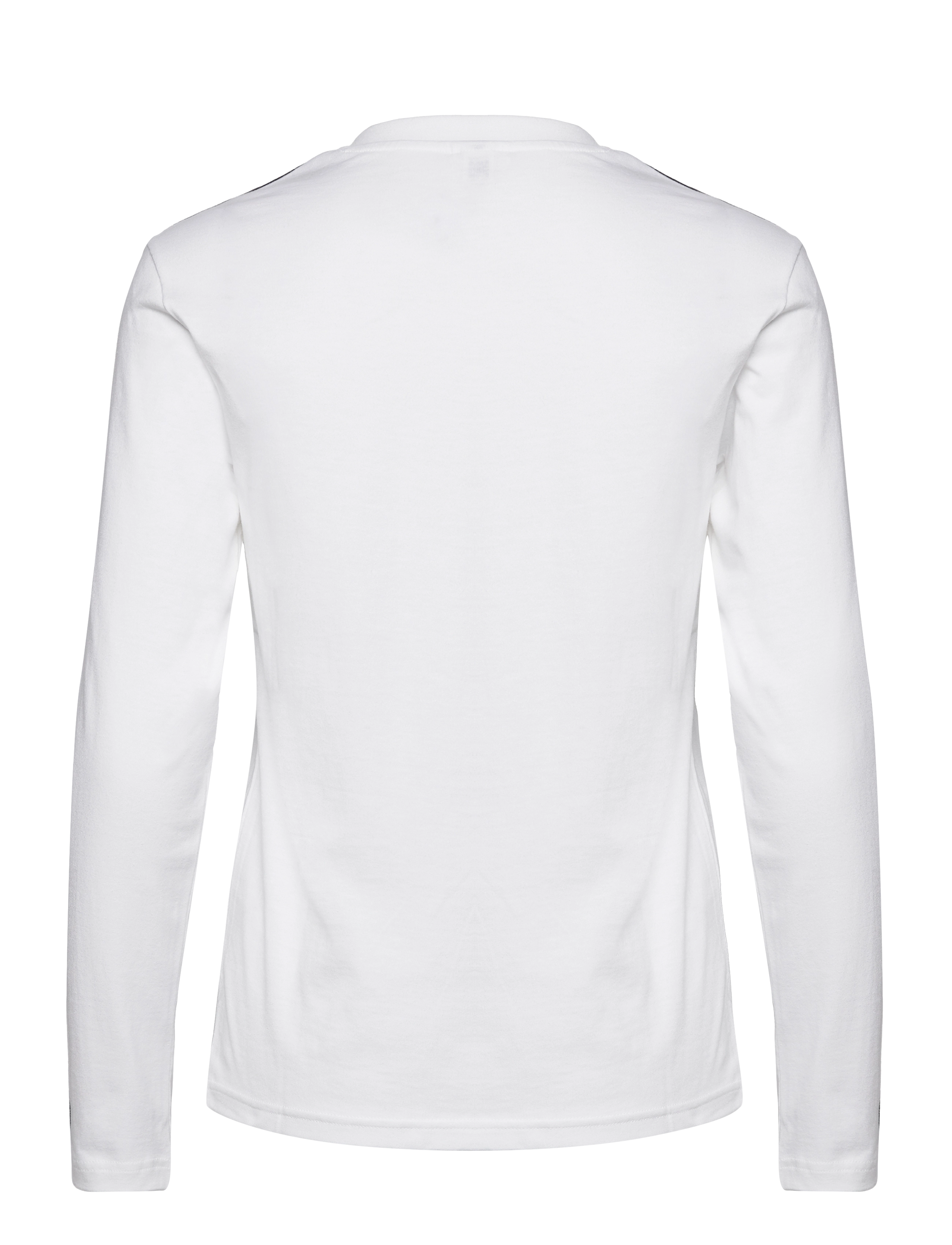 adidas Sportswear - Essentials 3-Stripes Long-Sleeve Top - white/black - 1