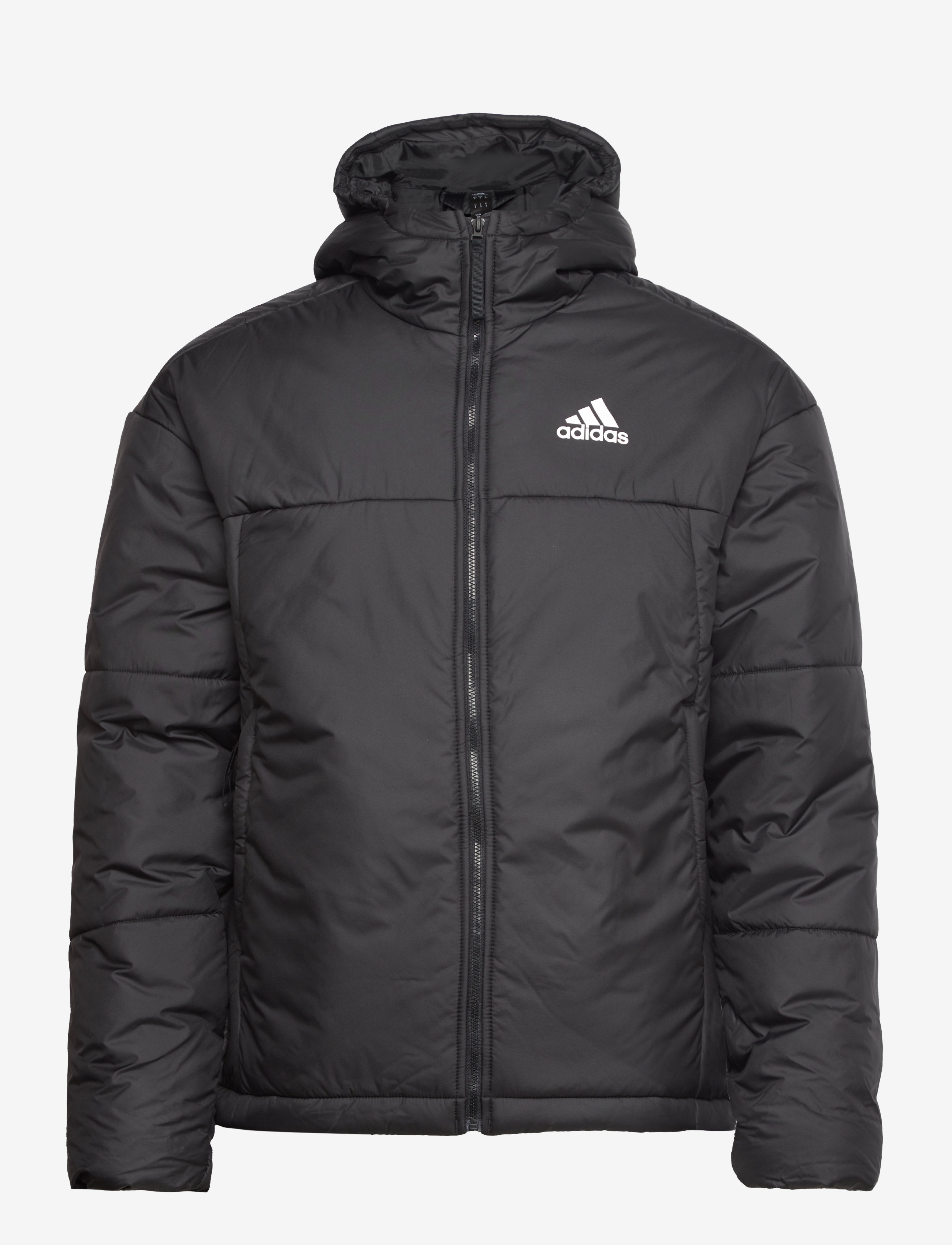 adidas Sportswear - BSC 3-Stripes Puffy Hooded Jacket - black - 1