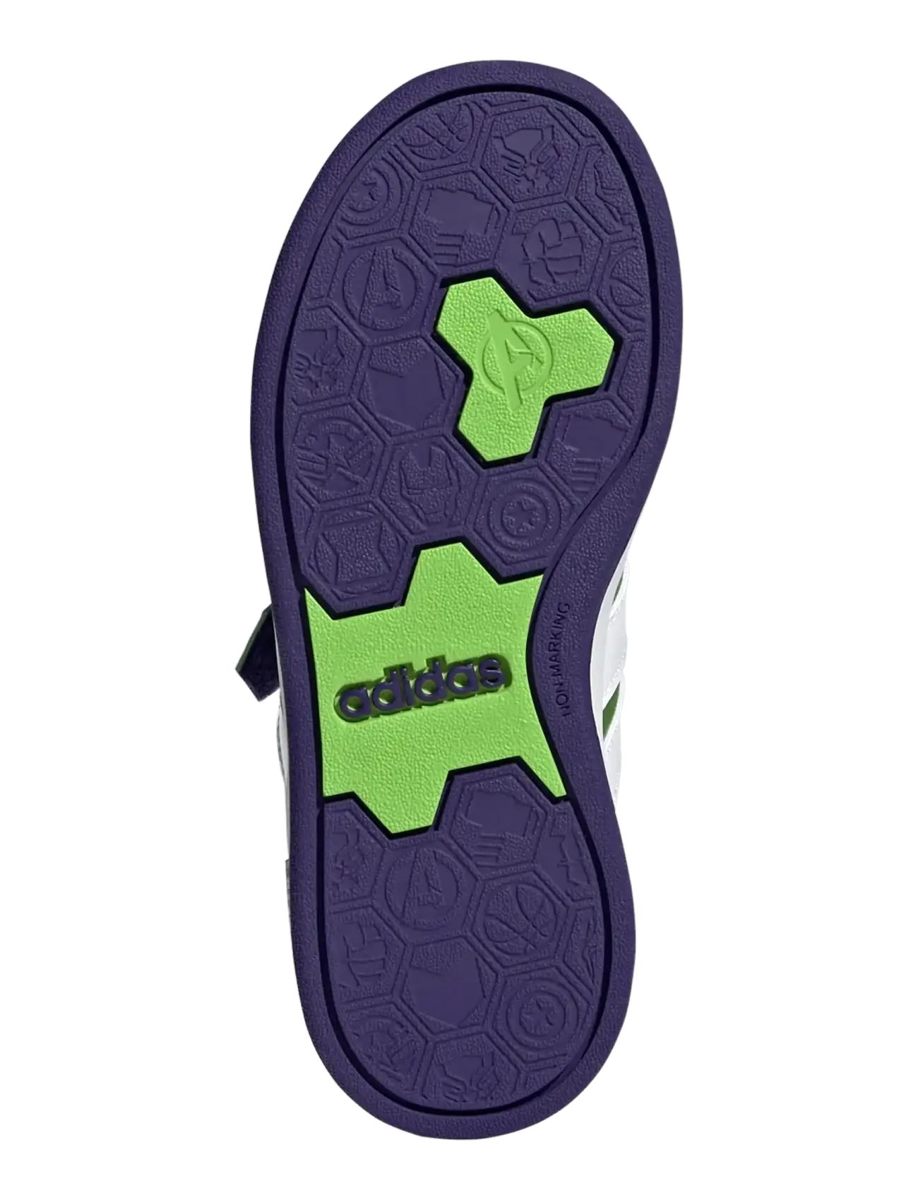 adidas Sportswear - GRAND COURT  HULK EL K - sesogr/ftwwht/cpurpl - 5