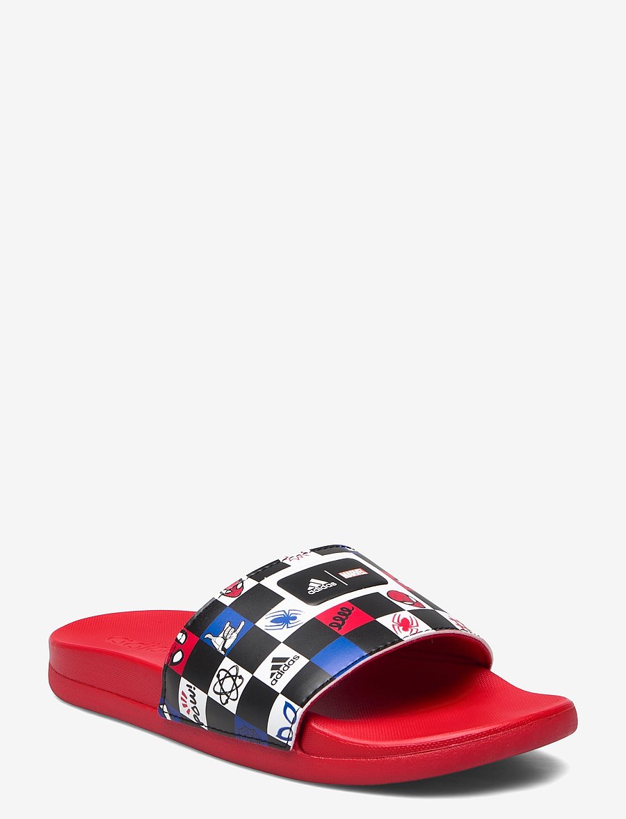 adidas Sportswear - ADILETTE COMFORT SPIDERMAN K - cblack/ftwwht/betsca - 0