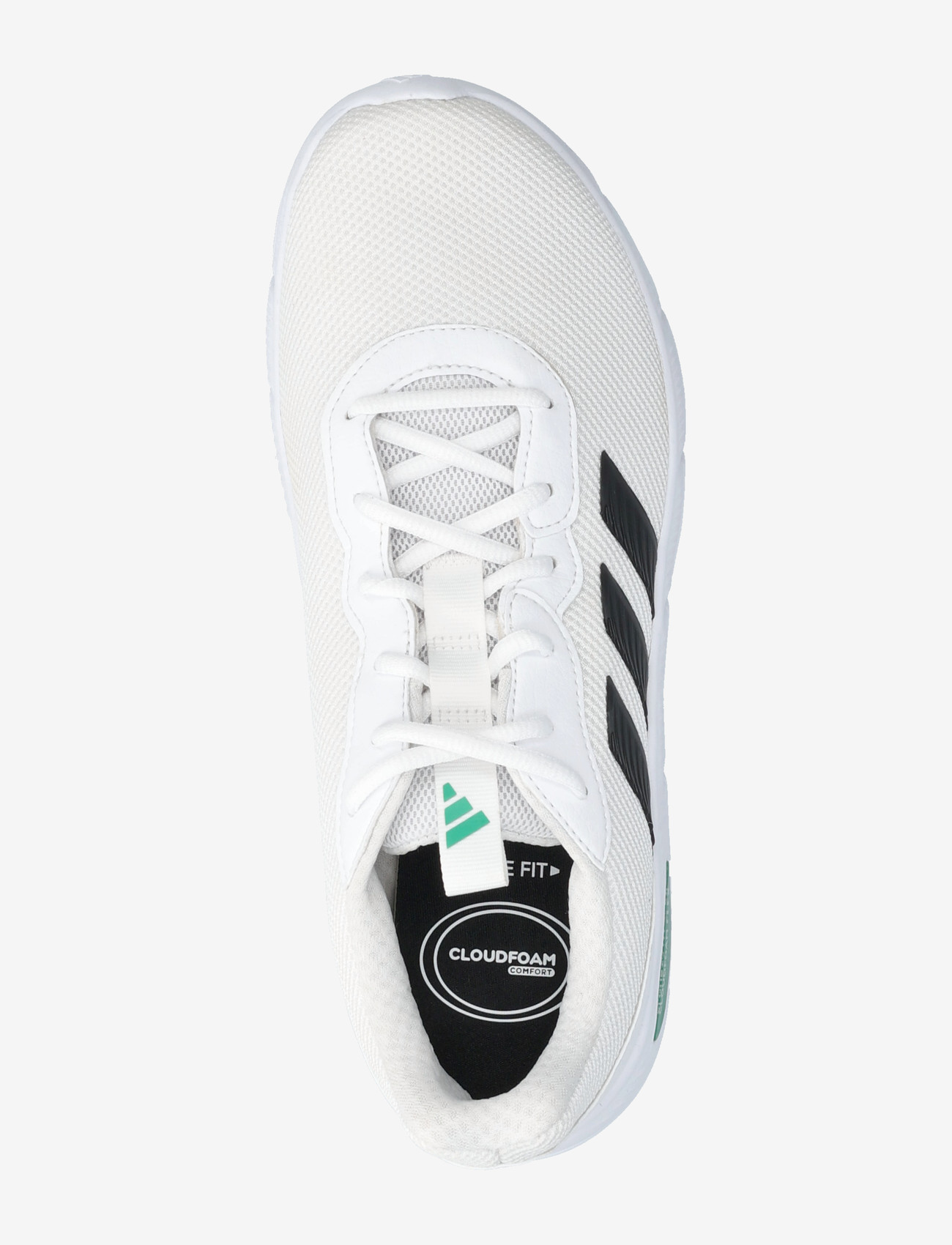 adidas Sportswear - CLOUDFOAM FLEX - LACES - niedriger schnitt - ftwwht/cblack/cougrn - 3