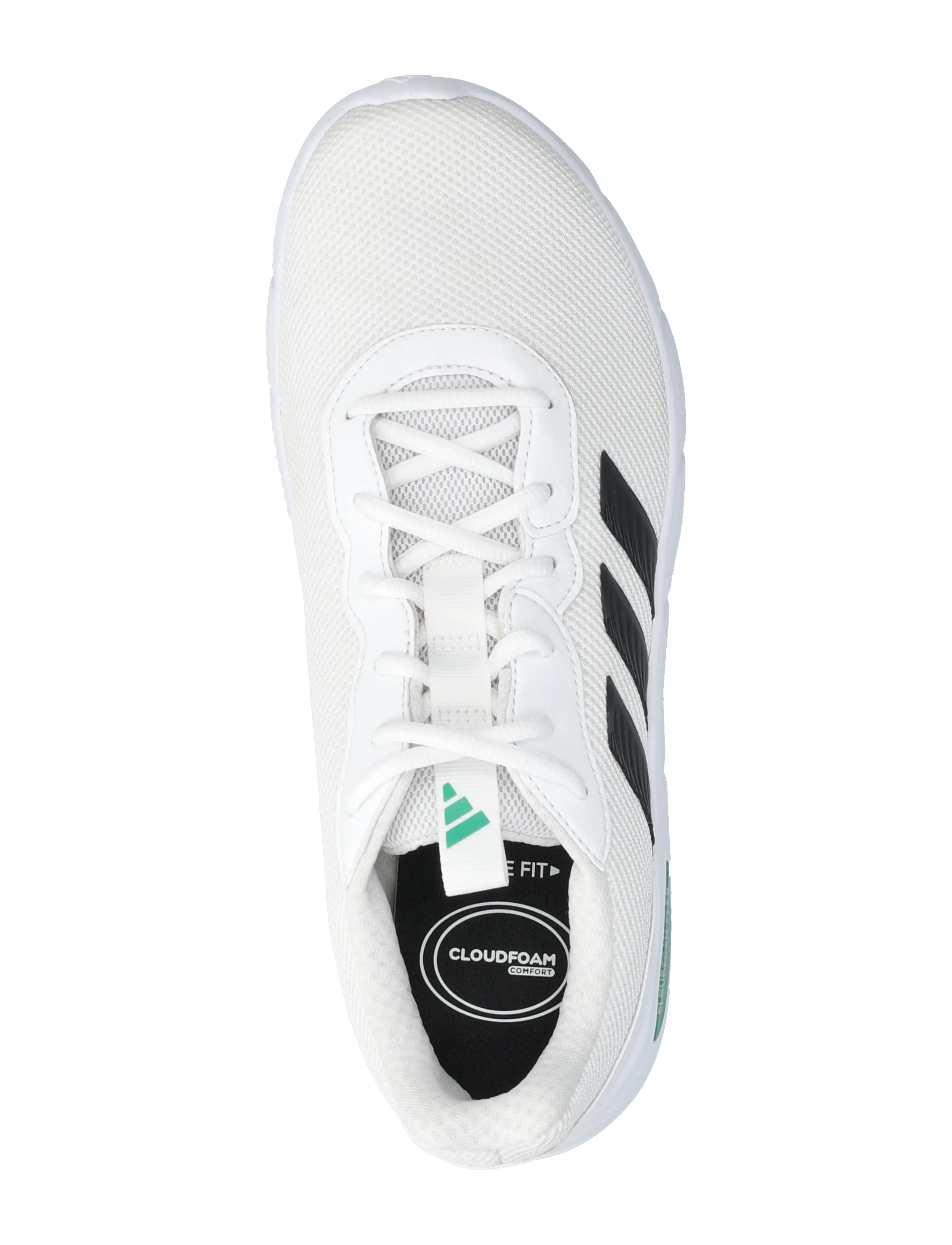 adidas Sportswear - CLOUDFOAM FLEX - LACES - kõrge säärega tossud - ftwwht/cblack/cougrn - 3